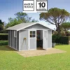 abri-jardin-pvc-11-2m2-deco-gris-clair-blanc-grosfillex