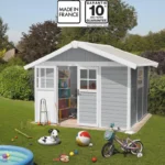 abri-jardin-pvc-7-5m2-deco-gris-clair-blanc-grosfillex