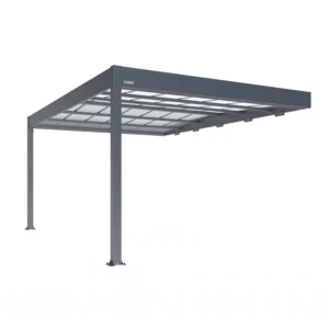 carport-adosse-aluminium-trigano-libeccio-wall-16m2