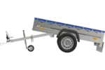 Remorque Garden Trailer 200 Kipp avec roue jockey et bâche plate bleue – Image 6