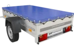 Remorque Garden Trailer 200 Kipp avec roue jockey et bâche plate bleue – Image 7