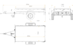 Remorque de jardin 200 Kipp avec roue jockey, châssis H-0 et bâche bleue – Image 6