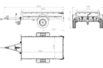 Cliquez pour agrandir Remorque neuve 200×106 avec bâche plate, rehausses de ridelles et roue jockey – Garden Trailer 200 KIPP – Image 13