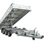 Remorque benne hydraulique 3 essieux UNITRAILER TASKER 400/3C